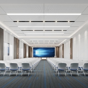 现代多功能报告厅3D模型下载